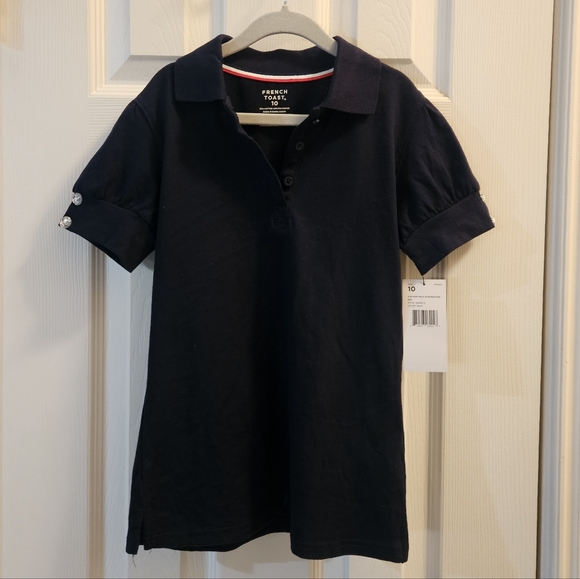 French Toast Girls Navy Polo Shirt, Sz 10 - Picture 8 of 8